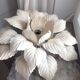Applique fleur métal vintage