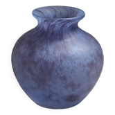 Vase en pâte de verre signé