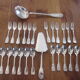Silver metal menagere 50 pieces