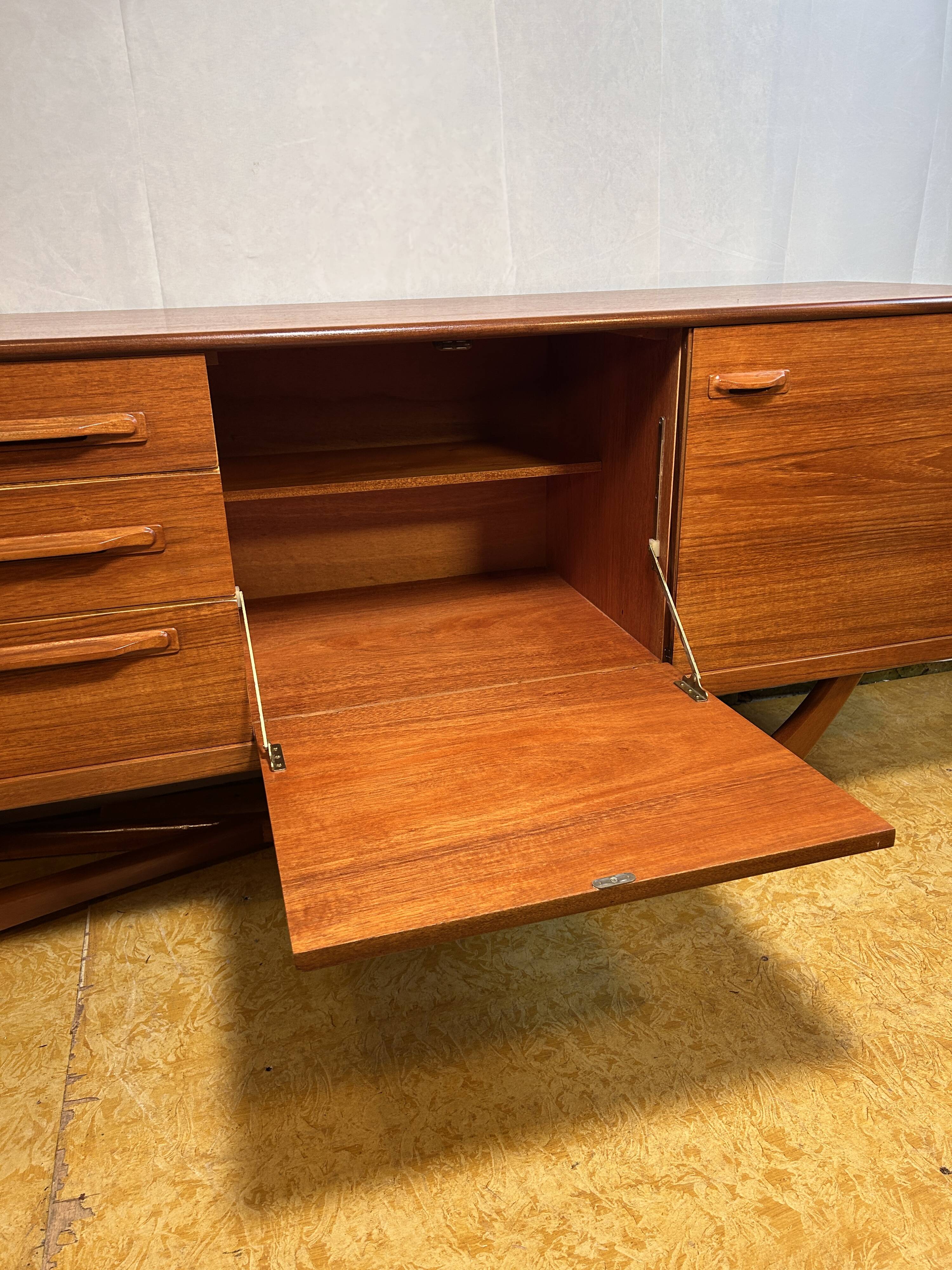 Mid Century Retro Vintage Sideboards by Beithcraft 60's scandinavian design  Val Rossi