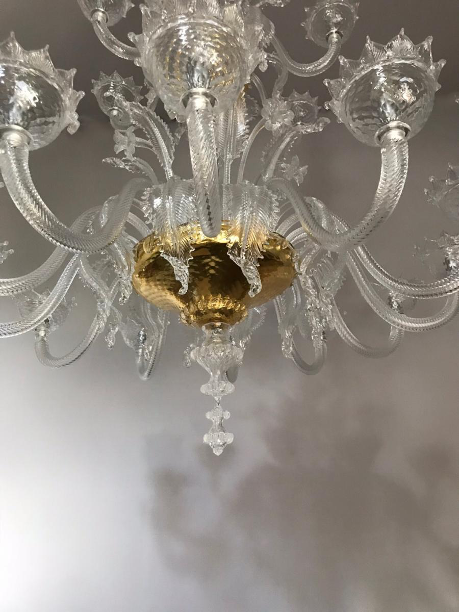 Chandelier Venetian Murano glass
