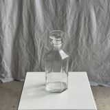 Octagonal glass carafe with stopper, Luminarc France brand