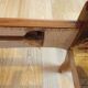 Louis XV-style solid oak basket bed