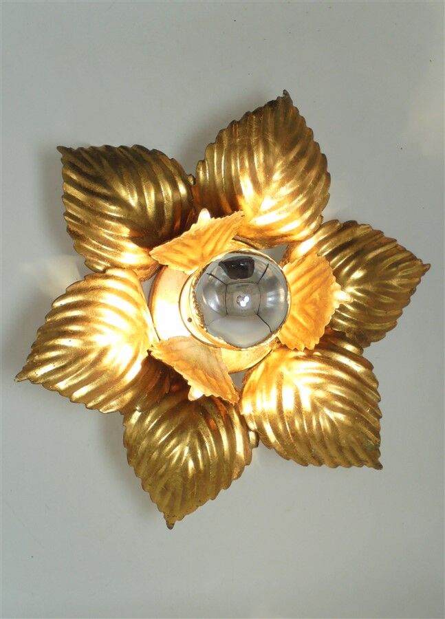Masca golden flower wall lamp