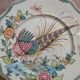 Decorative plate in earthenware Ânfora Águeda – Portugal – Hand-painted exotic bird