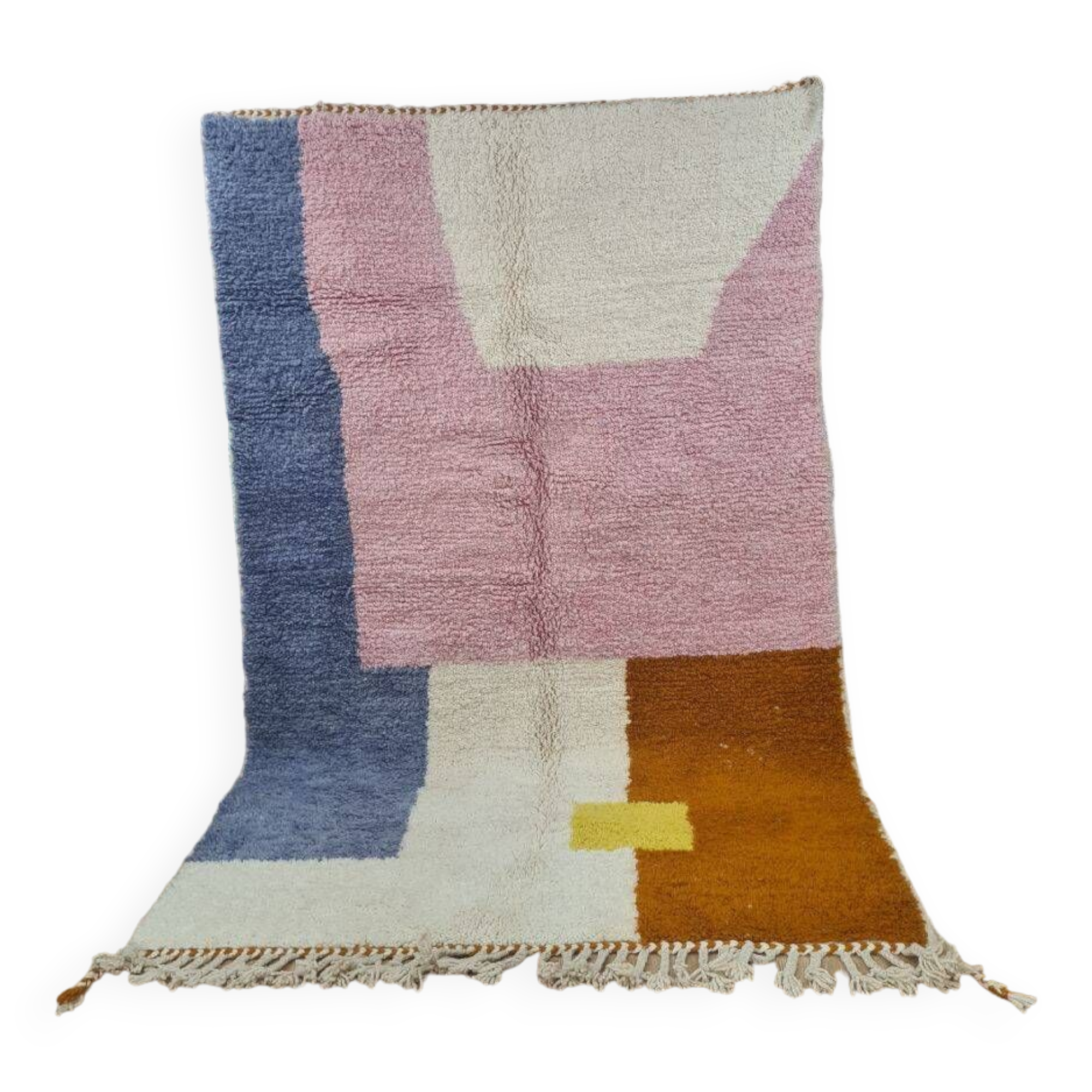 Handmade wool Berber rug 250x150 cm