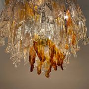 Large Murano Glass Chandelier 1970’s by Mazzega