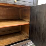 Sideboard - showcase 2 old body in blackened wood