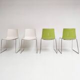 Set of 4 Katifa design chair by Arper, after 2000
