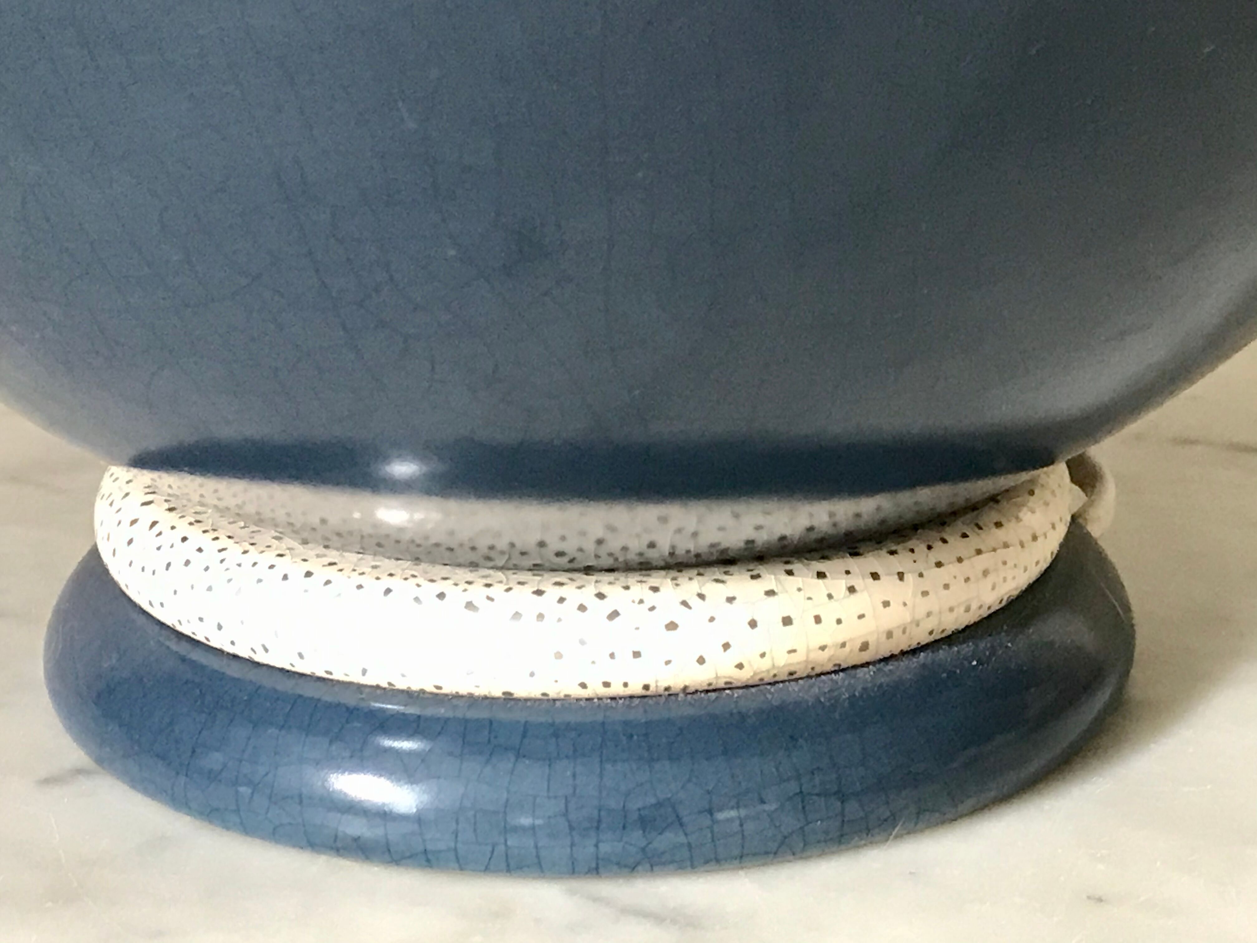 Kostka cracked ceramic lamp