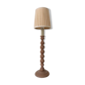 Lampe vintage bois cérusé Laura Ashley