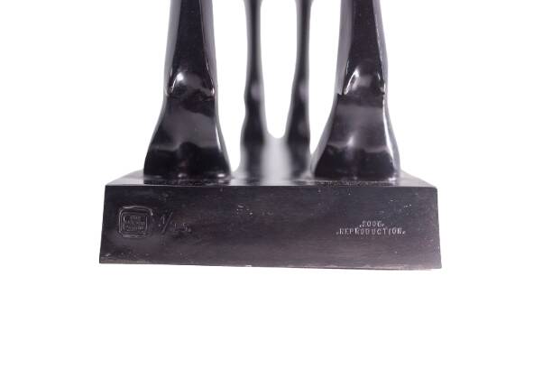 François Pompon. Deer, life-size bronze sculpture. 2006 edition