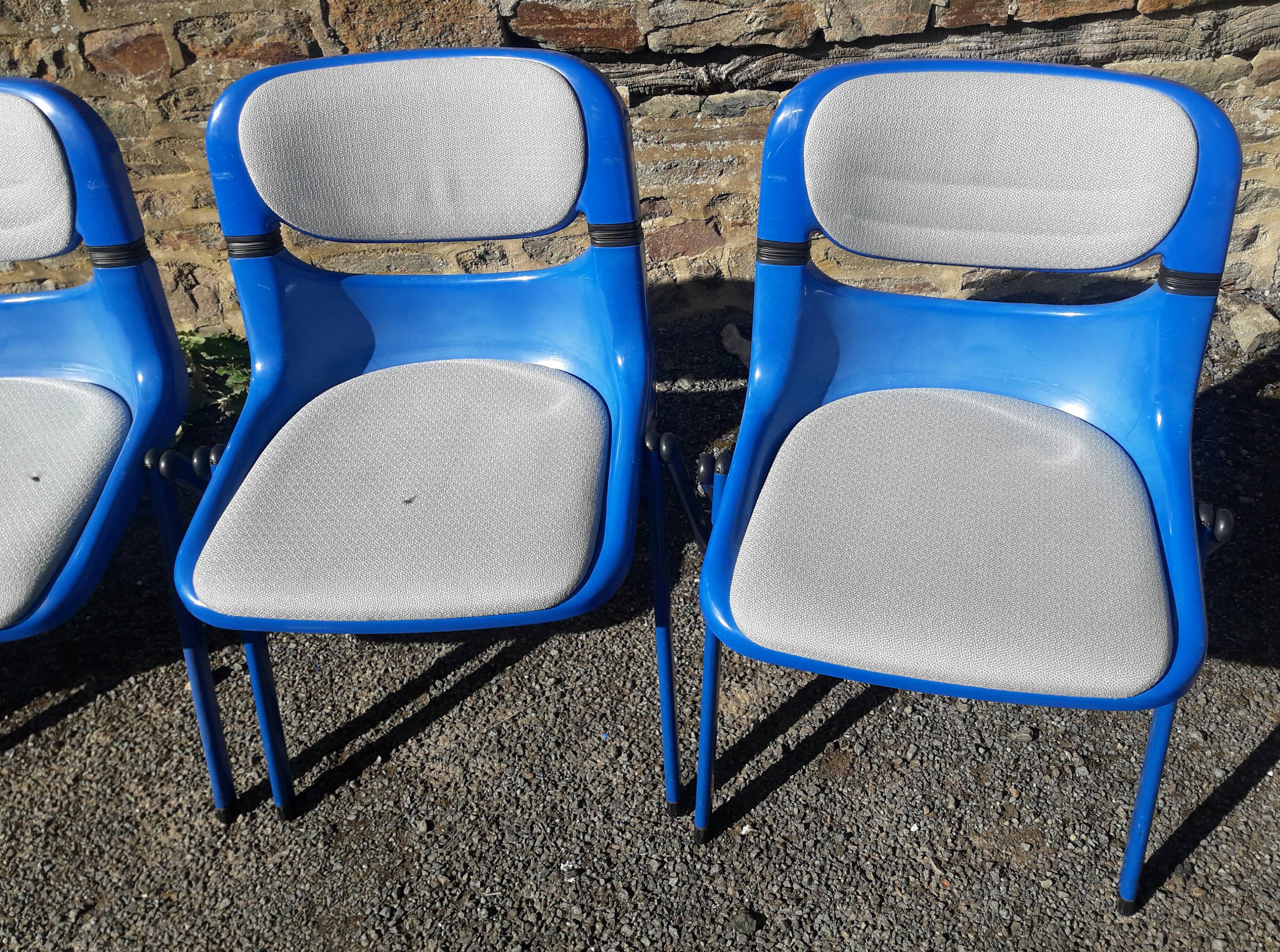 Set de 6 chaises Dorsal de E Ambasz et G Piretti pour Open Ark