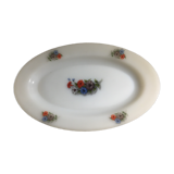 Oval dish Arcopal pattern Petunia 23x36cm