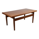 Scandinavian rectangular teak coffee table, 1960