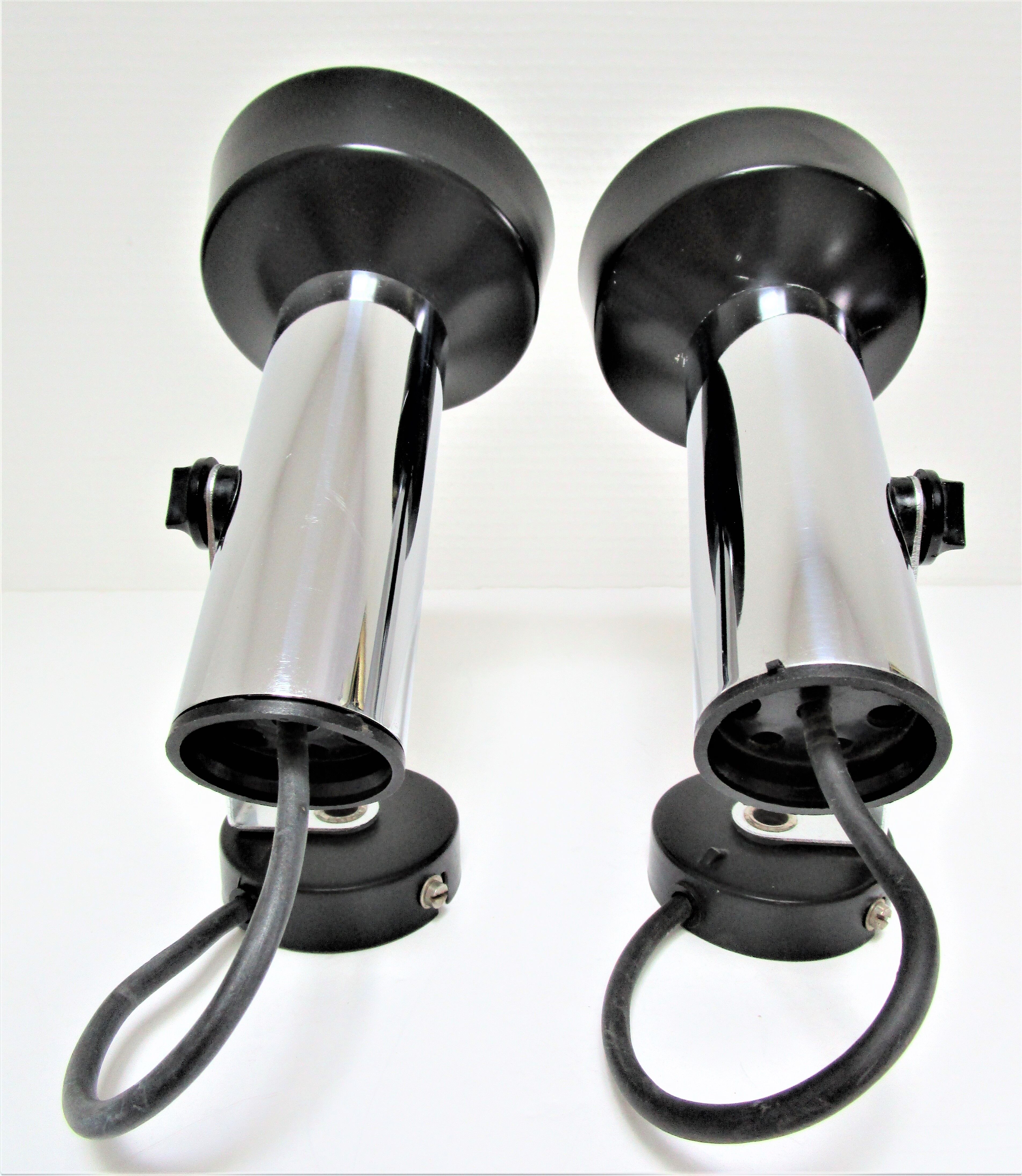 Pair of spots Targetti Sankey stainless chrome 190s