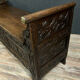 and very important box bench Breton 17th century solid wood