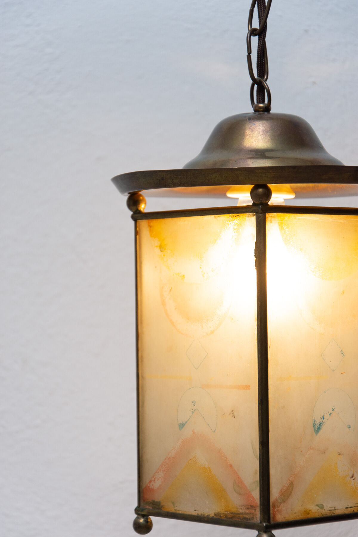 Art nouveau lantern, circa 1915, austria hungary