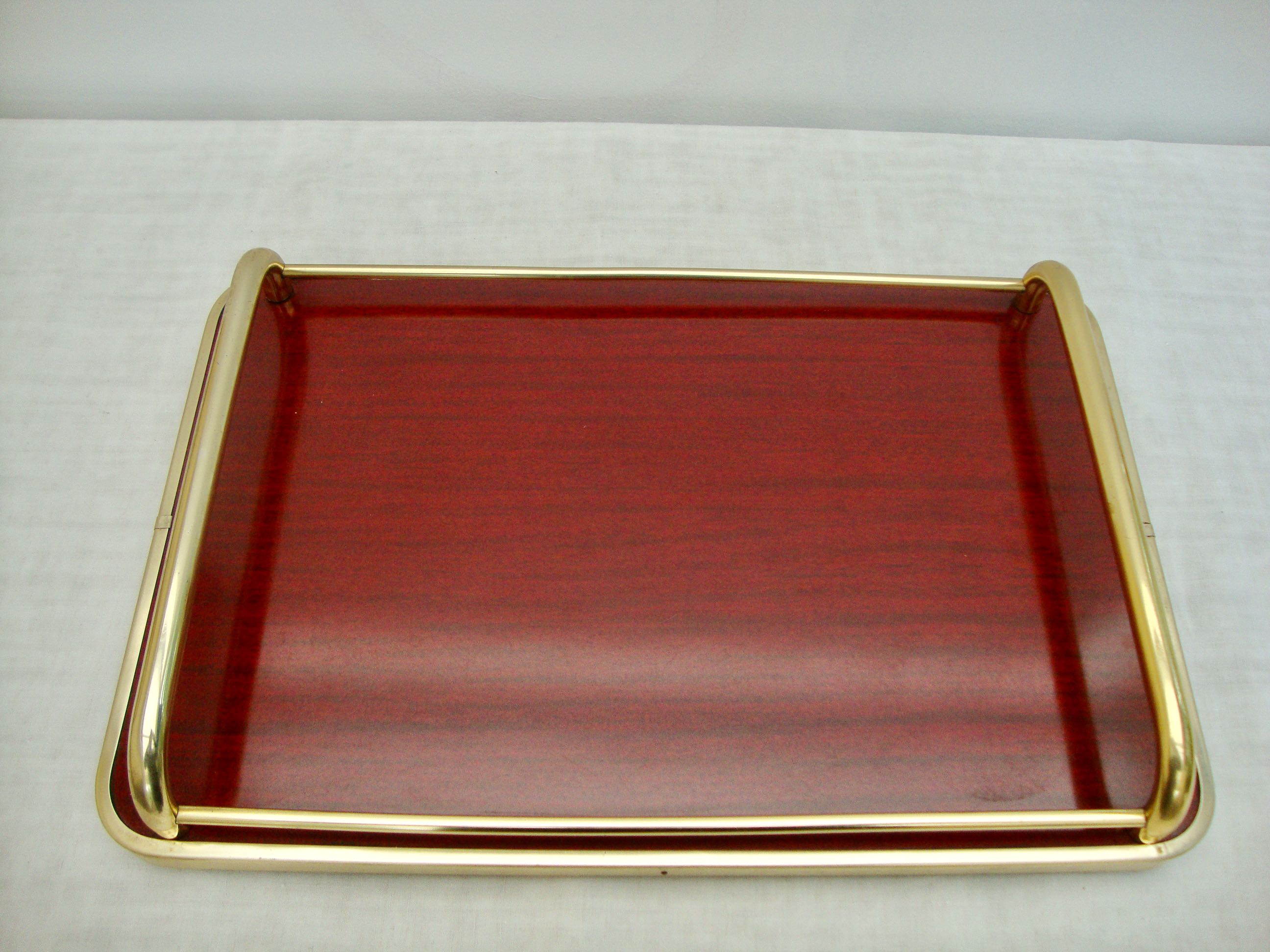 Vintage dessert with serving tray