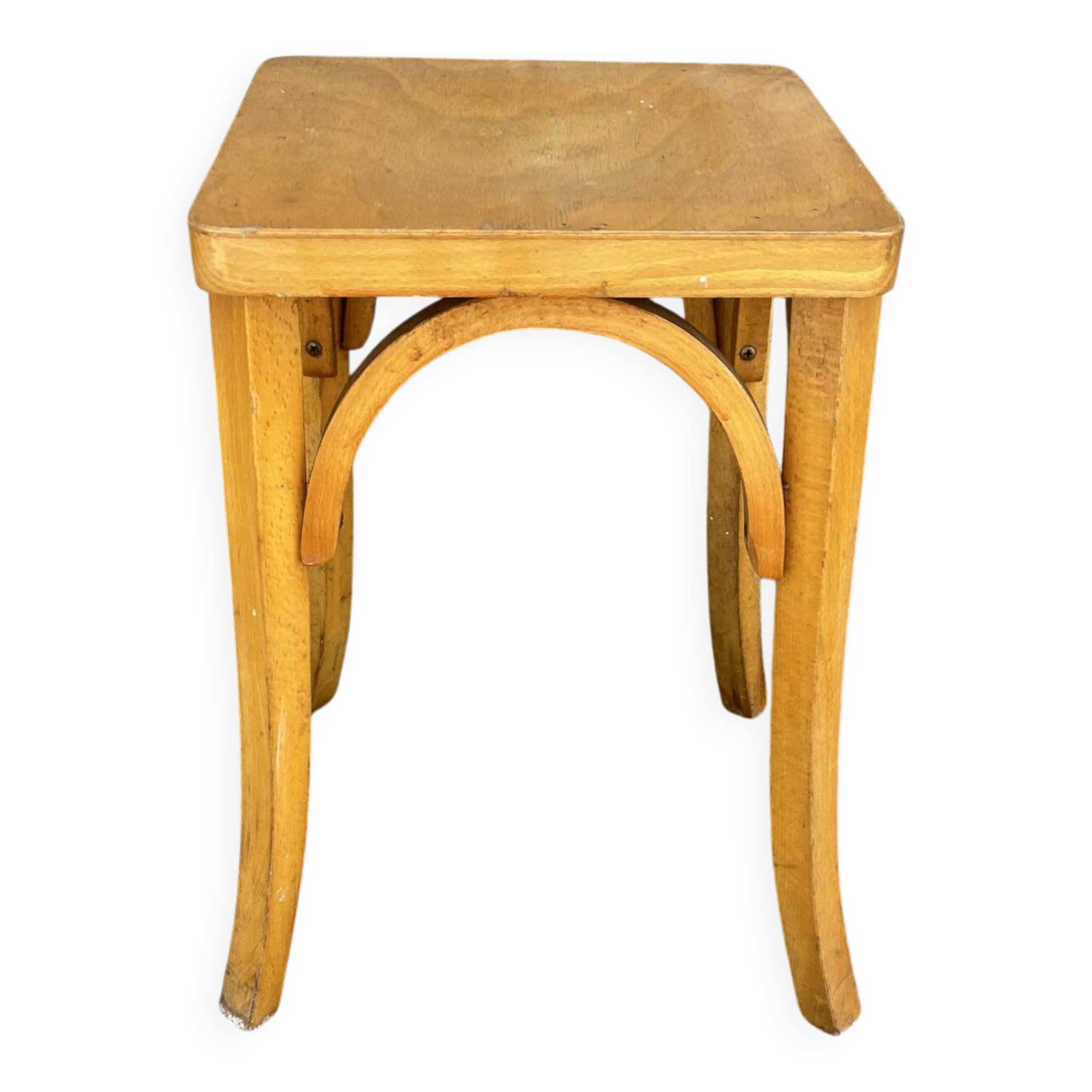 Tabouret bois courbé style Baumann
