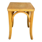 Curved wood stool in Baumann style
