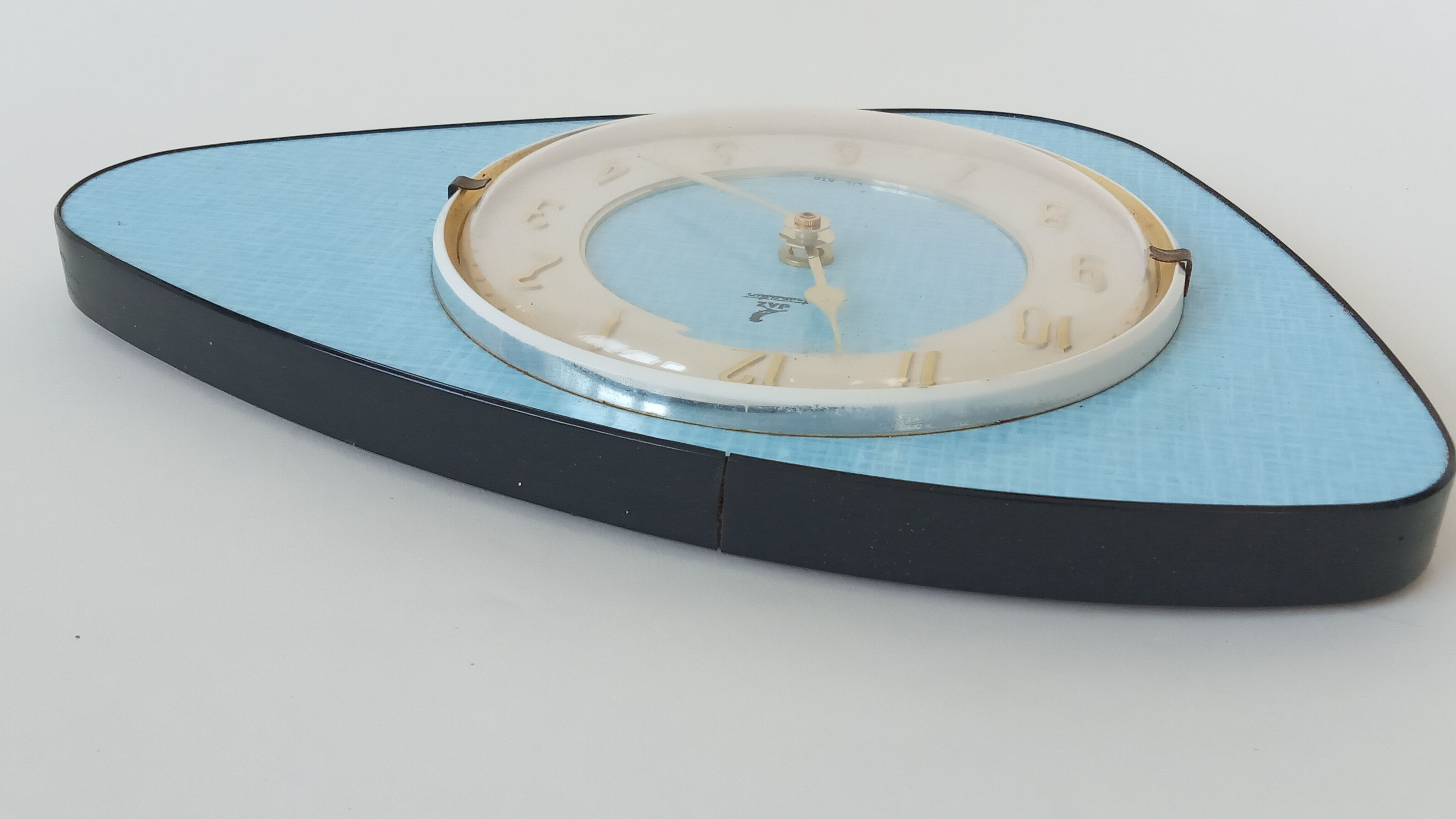 Clock clock in formica 50s/60s