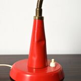 Gemi red Scandinavian table lamp, 1960s