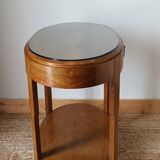Art Deco walnut pedestal table 1930