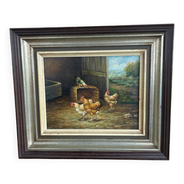 Peinture tableau signé J. Bos
