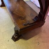 Solid walnut console