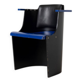 Chaise Bauhaus D61 noire et bleue par El Lissitzky pour Tecta, années 1970.
