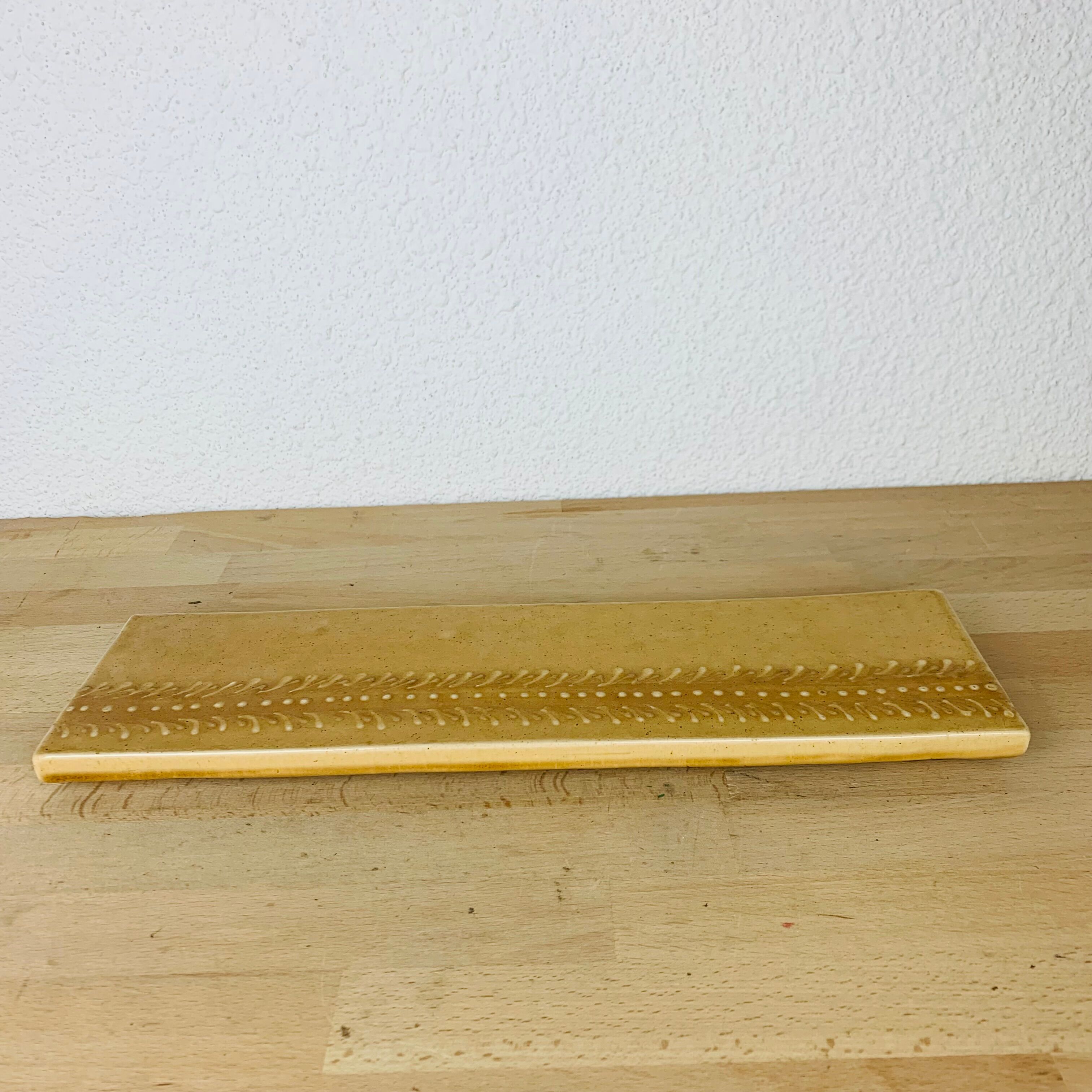 Rectangular vintage ceramic dish