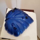 Blue glass fruit cup