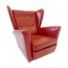 Fauteuil en cuir rouge Howard Keith pour HK Furniture