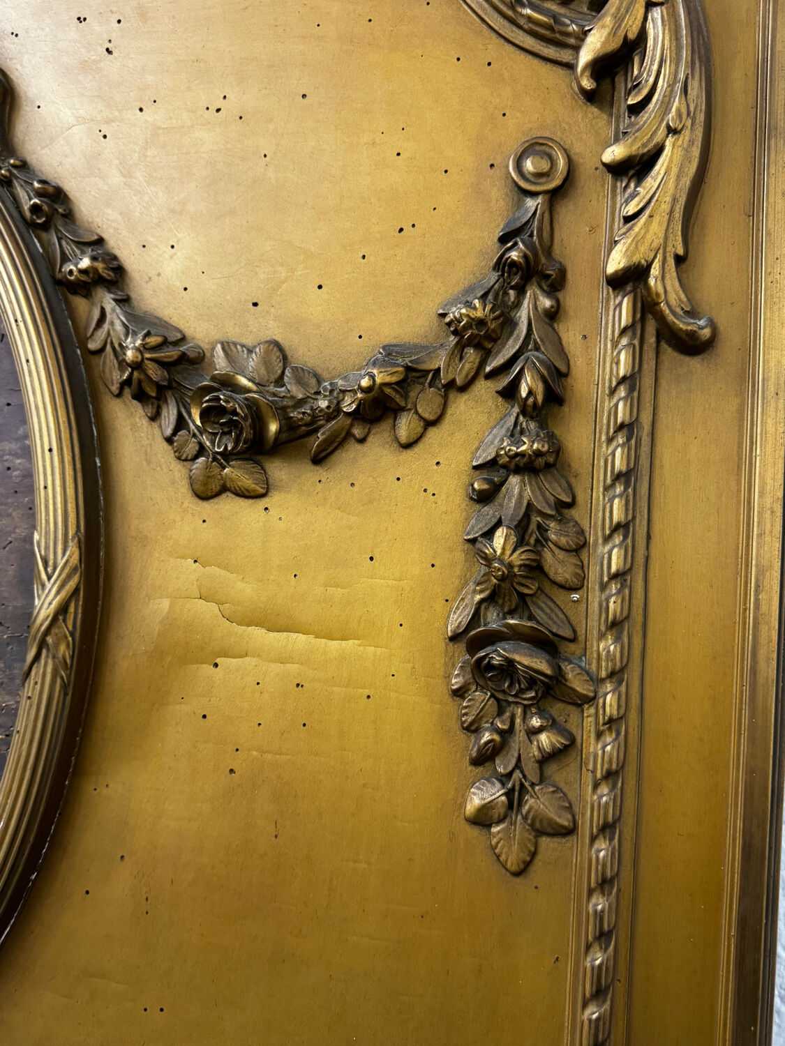 Louis XVI style trumeau mirror