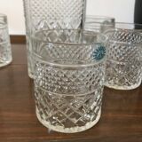 Whisky service glasses and decanter