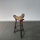 Vintage Brutalist Marbella stool by Sergio Rodrigues, 1970s