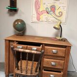 Old restored oak desk