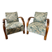 Pair of art deco armchairs