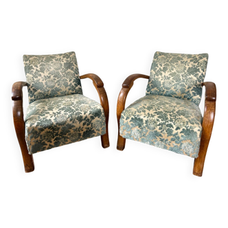 Pair of art deco armchairs