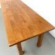 XL brutalist dining table in solid oak