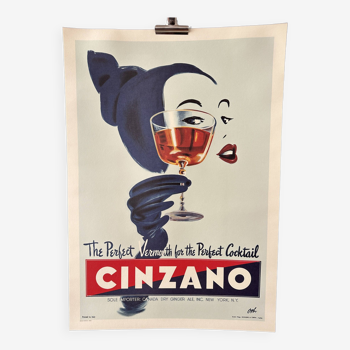 Affiche publicitaire cinzano