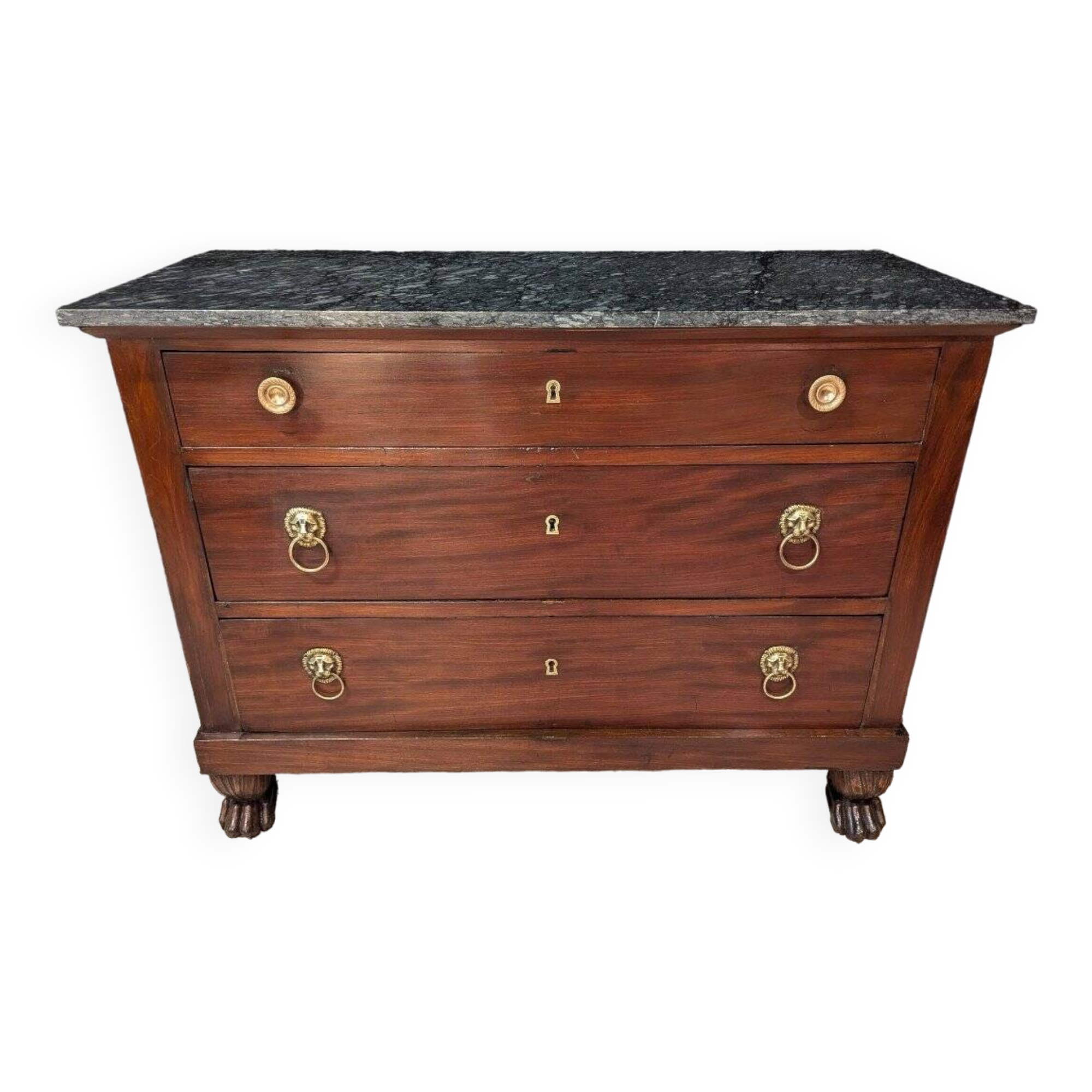 Empire Mahogany Chest of Drawers, Return from Egypt Period