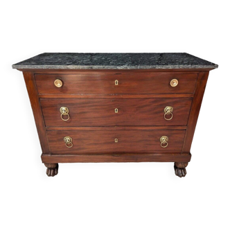 Empire Mahogany Chest of Drawers, Return from Egypt Period