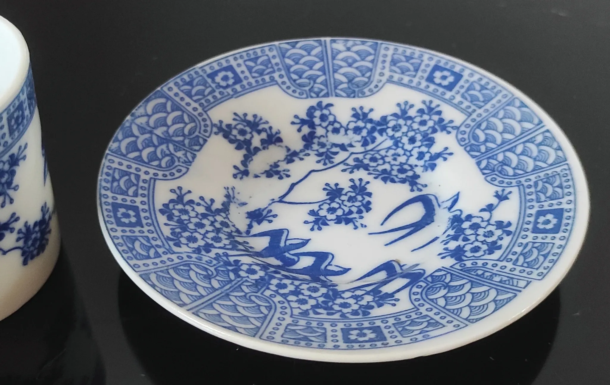 Vintage porcelain cup duo