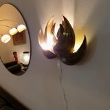 Wall light brass flowers