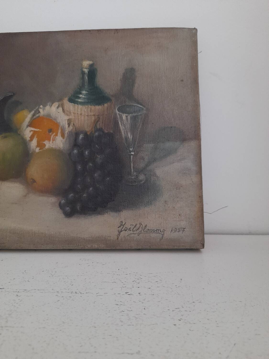 Small oil on canvas still life