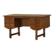 Free-standing desk in Oak by Henning Kjærnulf, Mid-century Danish Modern, 1950s.