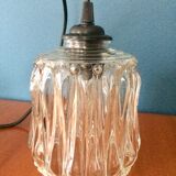 Chiseled glass suspension