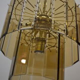 Chandelier vintage pampilles 7 lamps